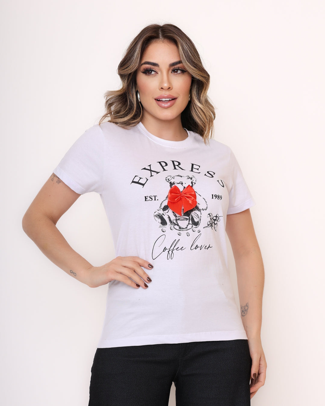 T- Shirt Coffe Lover - Branca